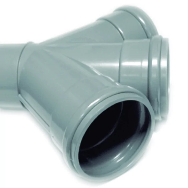 Forq. Dupla PVC c/anel Pn4/ 45º - 110mm