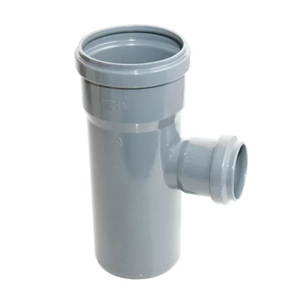 Te PVC red. c/anel 87º - 110x50mm